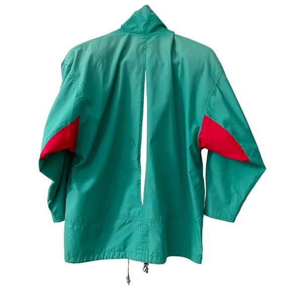Vintage London Fog Green Full Zip Raincoat Women's Size XS Pockets Gorpcore - Picture 2 of 10